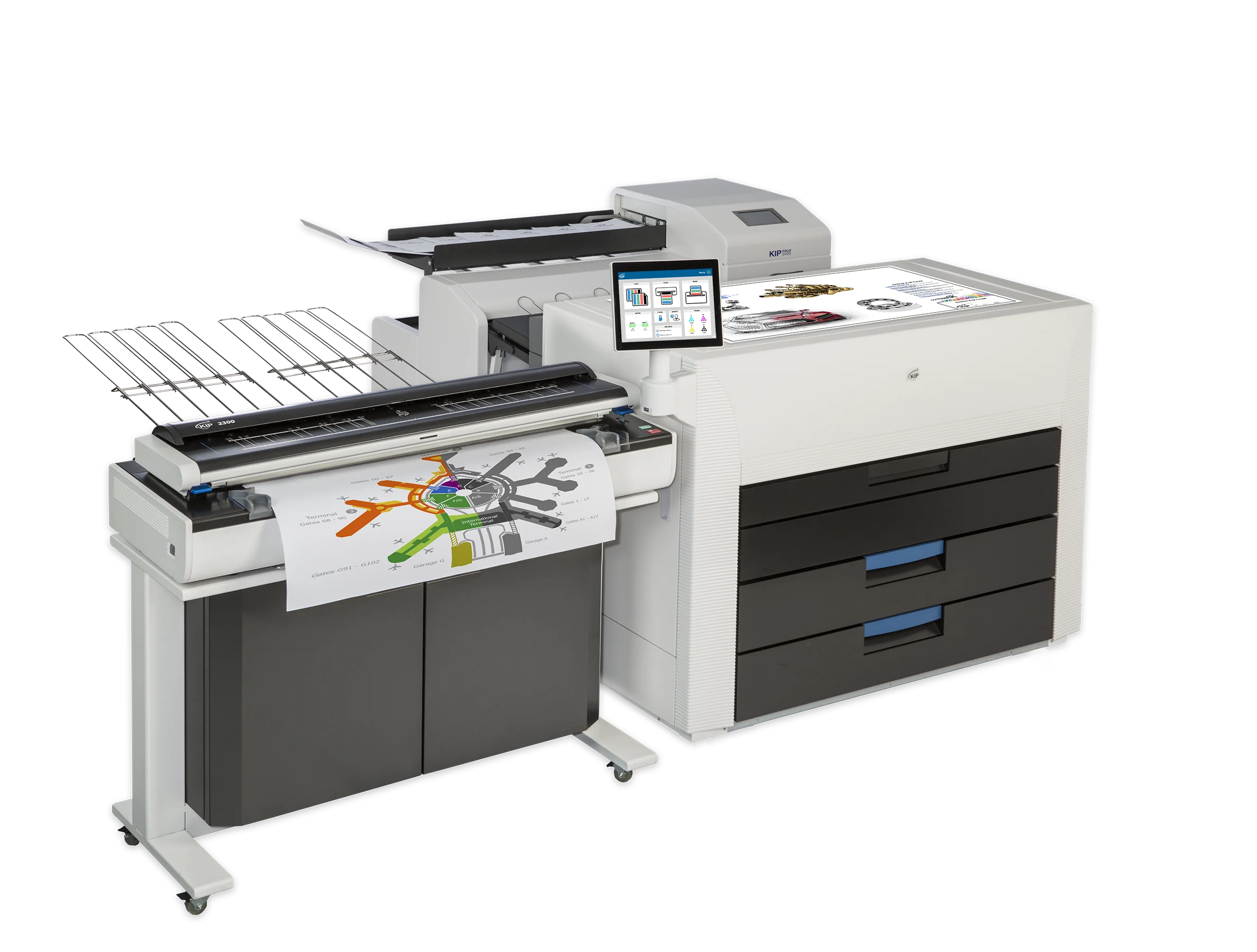 KIPFold 2800 - système de pliage grand format en ligne et hors ligne - vue 2